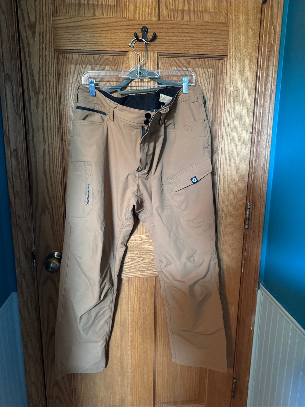 Truewerk Men's Brown Performance technical Cargo Pants